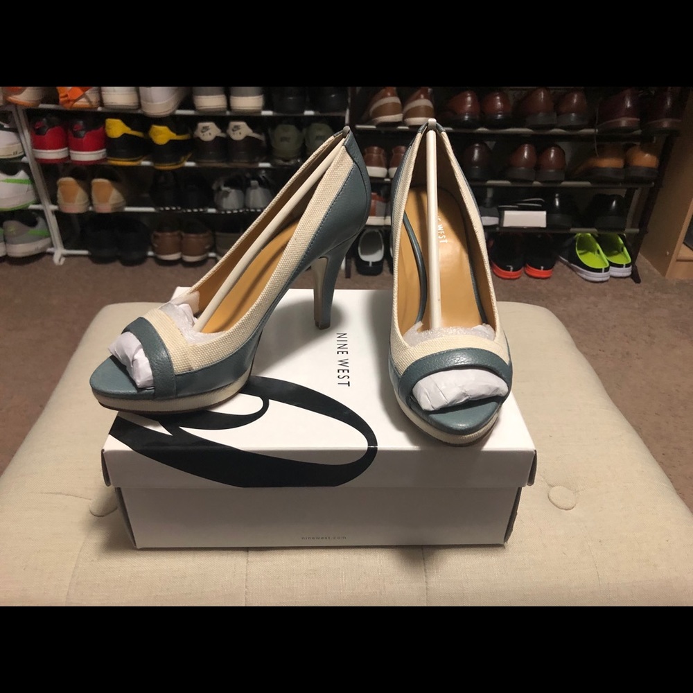 Nine West peep toe heels